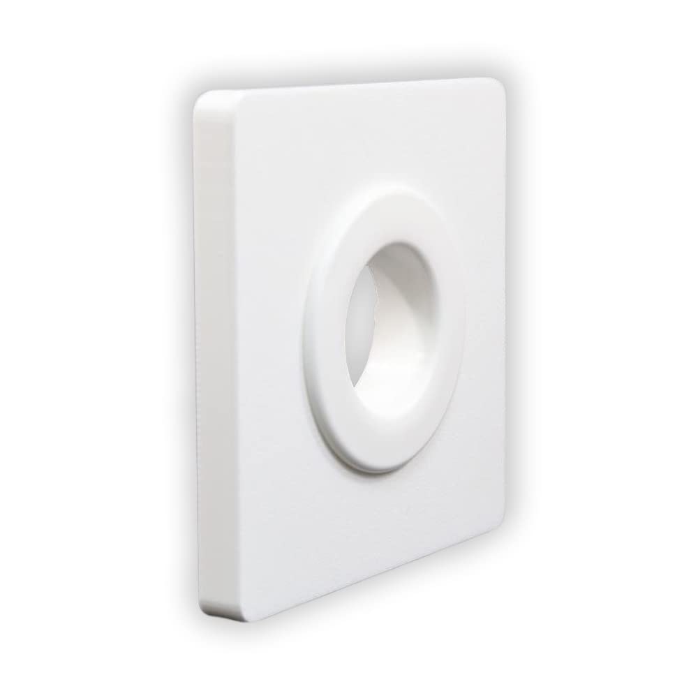 T-H Marine Grommet Set T-Top Rod Pass Through | Ideal for Rod or Wiring Pass-Through for T-Top Boats | Includes Chafe Guard for Wire Runs - 3", Fish White