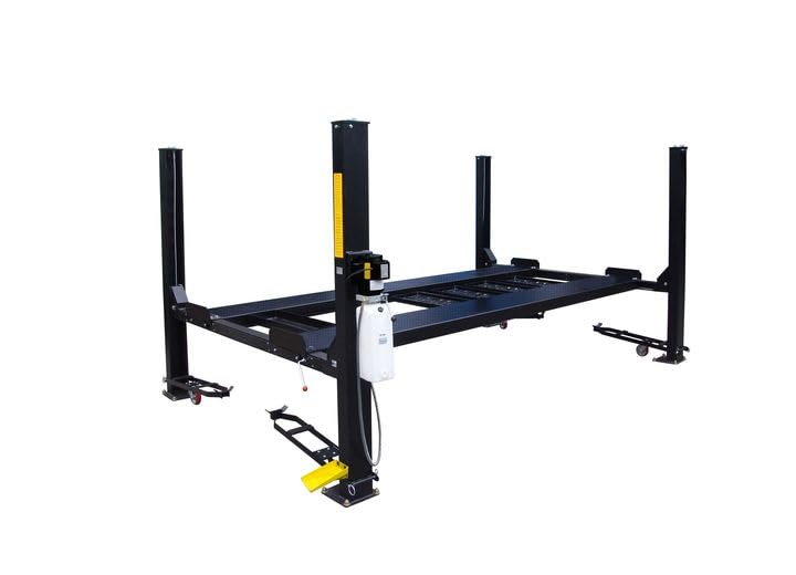 FP9K-DX-XLT Tuxedo Distributors 9000 LB Deluxe XLT Storage Lift with Poly Casters, Drip Trys and Jack Tray