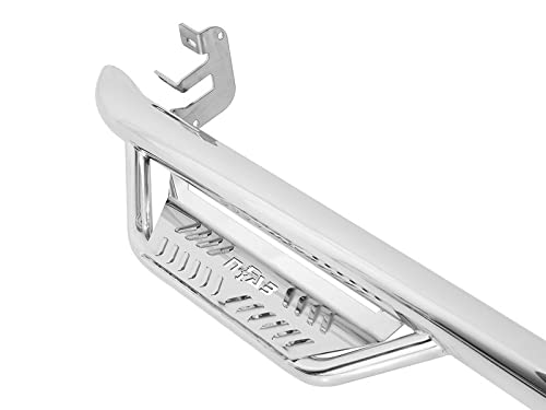 Podium SS Steps RealTruck for RAM | Cab Length, Stainless Steel, Polished | HPD1584CC-SS | Fits 2015.5-2018 RAM 1500 (Classic Model Only) Crew Cab, SRW Gas