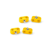 Double Place T-CLAMP, 5/16"-3/8", 4 Pieces, Yellow