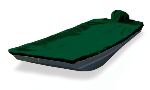 Taylor Made Products Semi-Custom Trailerite Boat Cover for Jon Boats with Outboard Motor - Includes Motor Hood, Multiple Sizes and Colors
