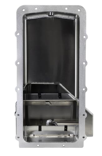 Moroso Aluminum Drag Race Oil Pan 20580, Fits 5.0 Ford Coyote Engine, Use w/External Wet Sump Oil Pump, #16AN Pick Up