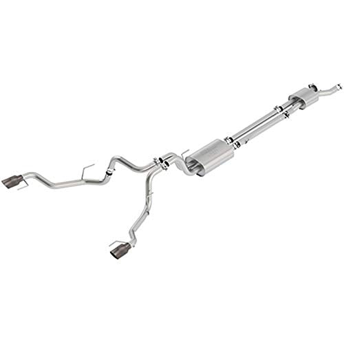 2017 F150 Raptor Ford Racing (M-5200-F15RSCF) 3.5L Sport Cat-Back Exhaust System Dual Rear Exit w/Carbon Fiber Tips