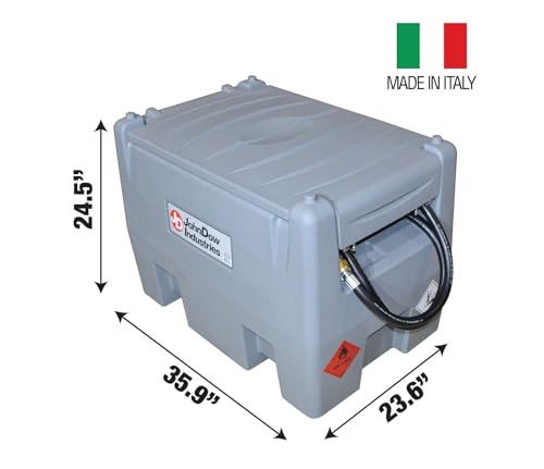 JDI-AFT58 JohnDow Industries, 58 - Gallon Diesel Transfer Tank with Built in 12 volt Electric Pump and Automatic Shut Off Nozzle
