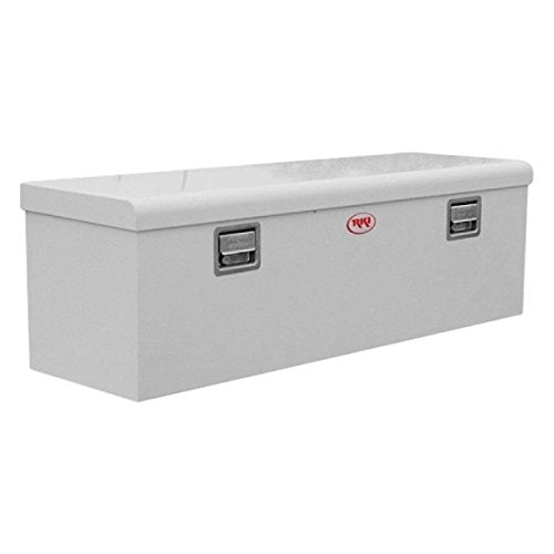 Single Lid RKI M54-1NMB Tool Box for Medium Size Trucks, Black Steel Chest