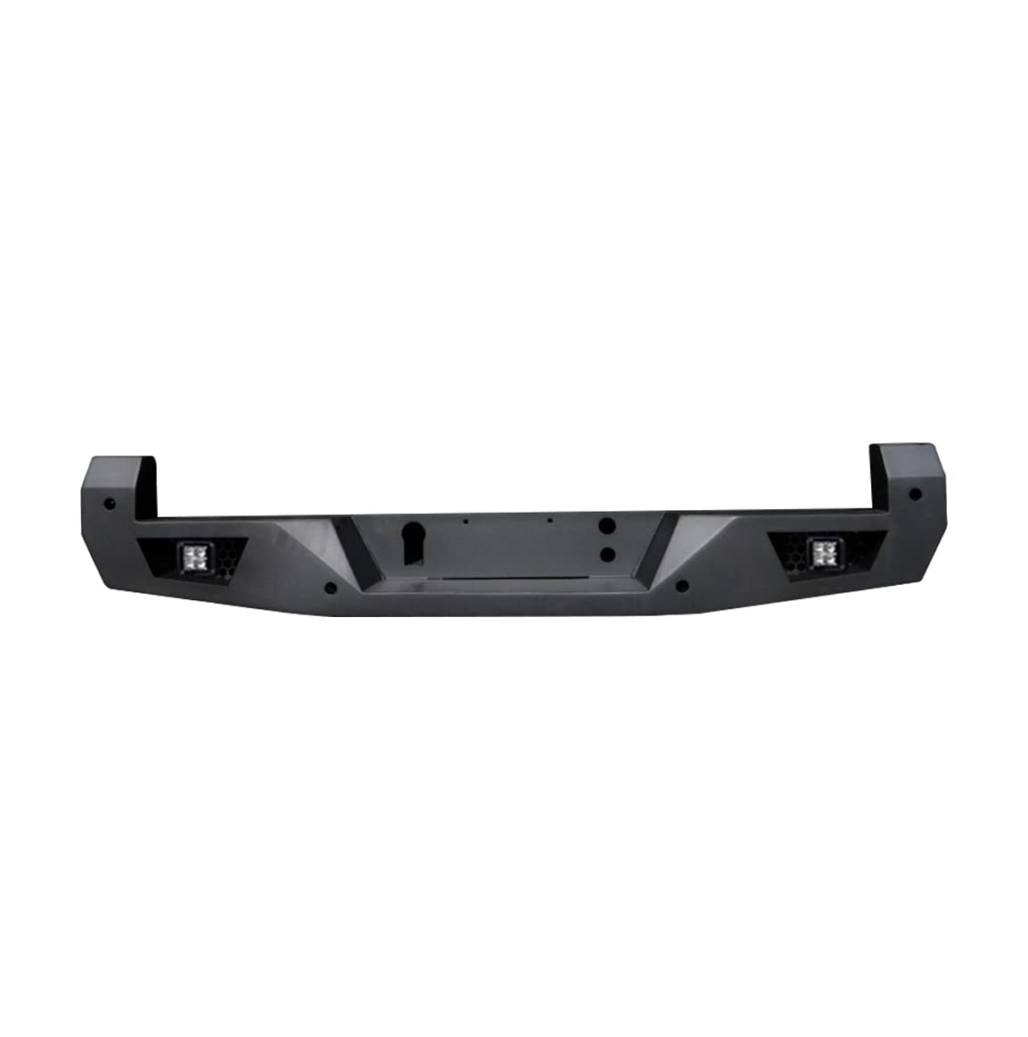 Heavy Duty Black Horse Armour Rear Bumper Matte Black Includes 1 Set of 4in Cube Lights Compatible with 2016-2023 Toyota Tacoma (Excludes Models with Rear Cross Traffic Alert)-ARB-TA16-KIT