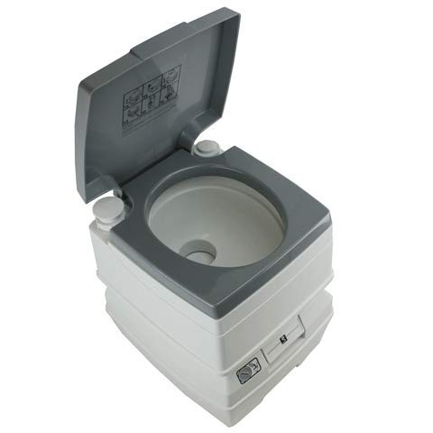 Tuff Stuff TS-TOILET-5 5 Gallon Flushable Portable Outdoor Toilet With Removable Holding Tank