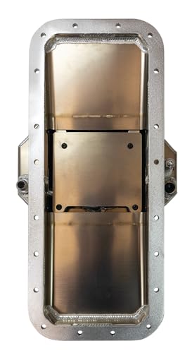 Moroso Center Sump 20763 Aluminum Oil Pan, Fits Chrysler Mopar 426 Hemi, 5.5" Depth, Use w/External Pump