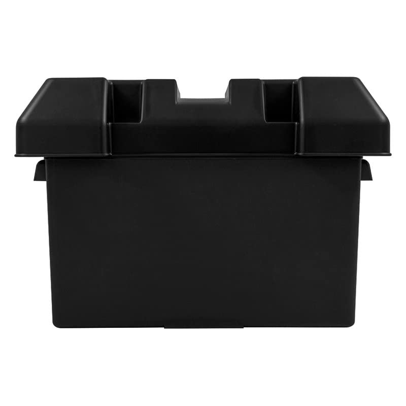 Large Camco Battery Box with Straps and Hardware - Group 27, 30, 31 |Safely Stores RV, Automotive, and Marine Batteries | Measures Inside 7-1/4" x 13-1/4" x 8-5/8" | (55372)