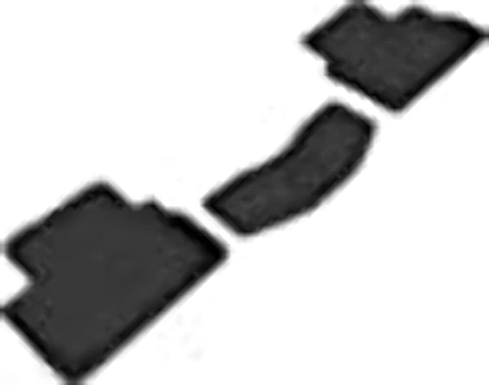 3D MAXpider Kagu Custom Fit Floor Mat (Black) Compatible with Volvo S60 / V60 / V60 Cross Country 2019-2025 - Second Row