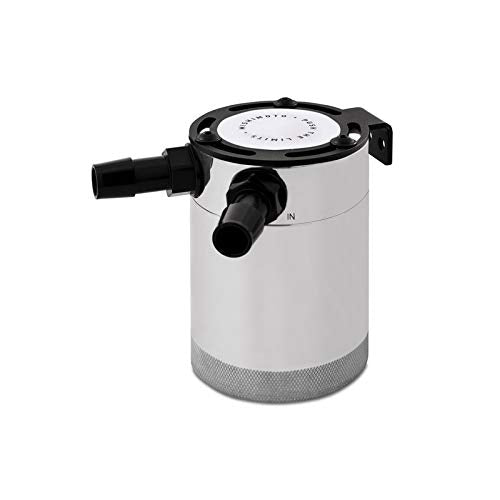 Mishimoto Compact Baffled Oil Catch Can, 2-Port, Polished MMBCC-CBTWO-P