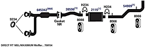 Exhaust Pipe AP Exhaust Products 38596