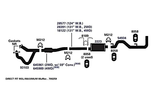 Exhaust Tail Pipe AP Exhaust Products 54934