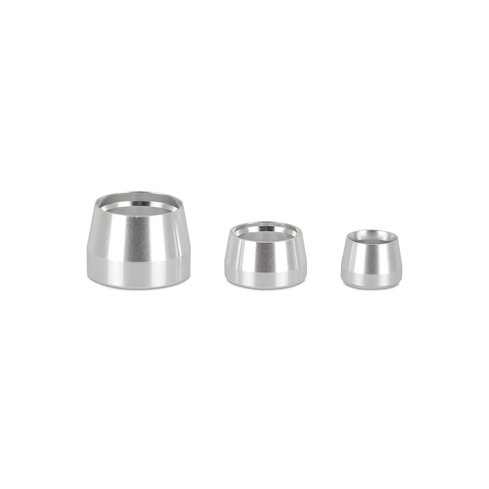 Mishimoto PTFE Braided Line Replacement Ferrule MMFT-RPF-06 -6AN, 5 Pack