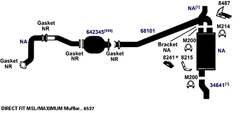 Exhaust Muffler AP Exhaust Products 6537
