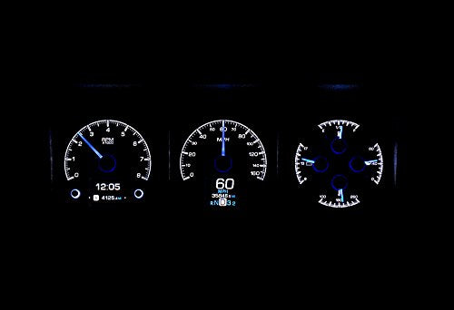 Dakota Digital HDX Instruments Compatible with Ford Pickup 1973-1979, Bronco 1978-1979 and E- Van 1978-1989