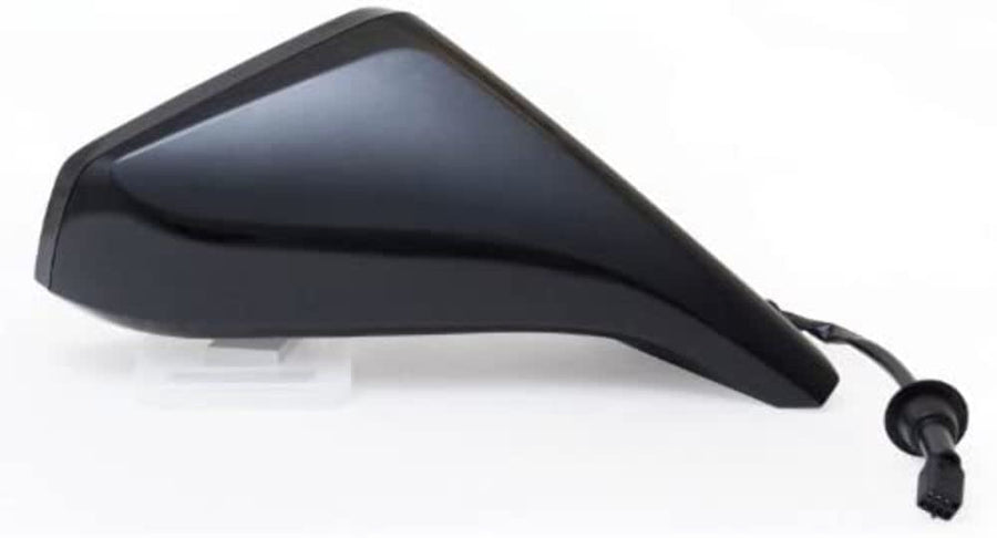 Fit System Side Passenger Mirror for Chevrolet Camaro Coupe, Camaro Convertible, Black PTM, w/o auto dimming, Non-Foldaway, Power