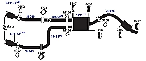 Exhaust Muffler AP Exhaust Products 7371