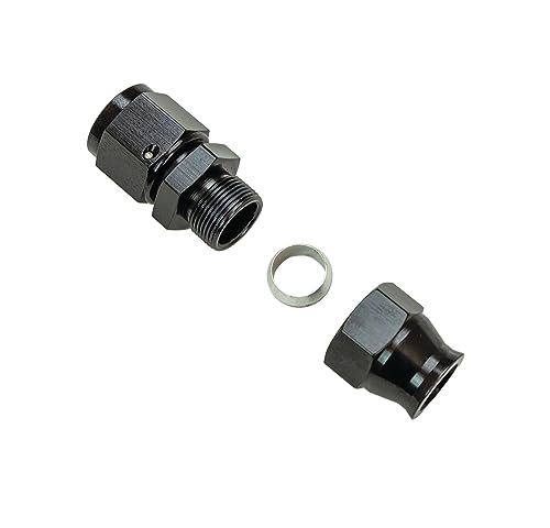 Black Moroso Compression Fitting Adapter, #8 Female to 1/2" Tube