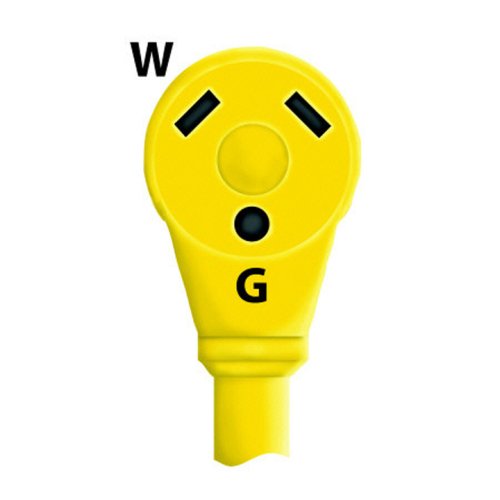 169AYRV ParkPower by Marinco RV Electrical Power Adapter (Double 30-Amp, 125-Volt to 50-Amp Straight Blade)