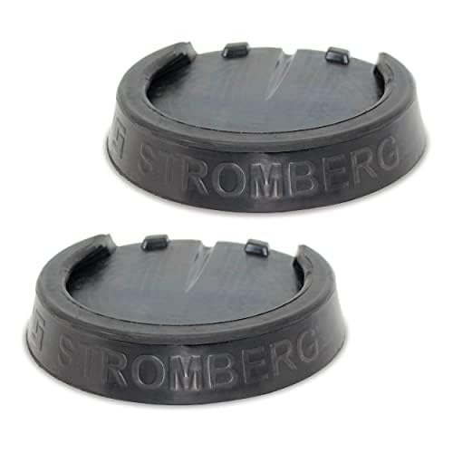 Stromberg Carlson Leveling Jack Pads RV - Durable Rubber Blocks for Leveling, Anti-Slip Jack Pads for RVs and Campers, Protects Against Rust Stains, Non-Slip Design, 12 Inch Round Foot Pads, 2 Pack