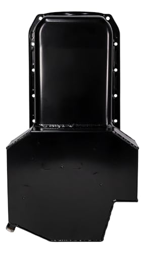Moroso Steel 21814 Wet Sump Oil Pan, Fits 80-85 Small Block Chevy Inc Dart SHP, 7.5" Depth w/Road Race Baffle