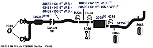 Exhaust Pipe AP Exhaust Products 18098