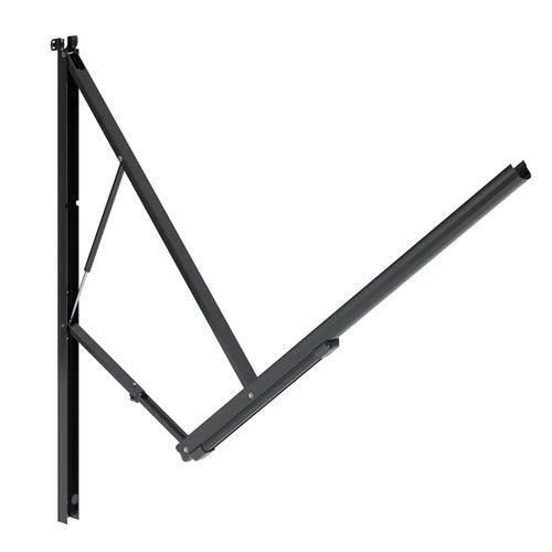 Dometic 9100 Power Awning - Bottom Wire Exit Standard Hardware with Black Awning, Soft Grip Handles, and Cast Aluminium Safety Latches, 1 Left Arm and 1 Right Arm Included