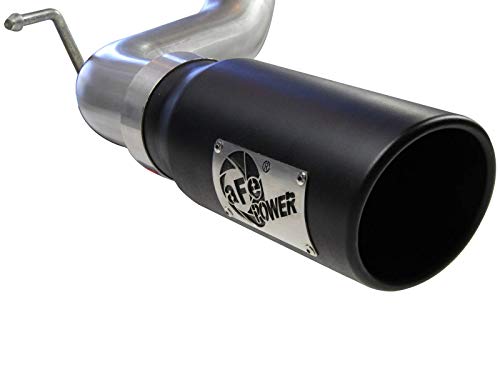 MACH Force-Xp aFe Power (49-46022-B) 3" Stainless Steel Cat-Back Exhaust System with Black Tip for Toyota Tacoma