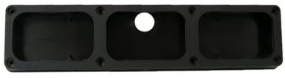Bracket Peterson 850-093H, Surface Mount, Rectangular, 3-Light, Horizontal, 17.72"X4.4"