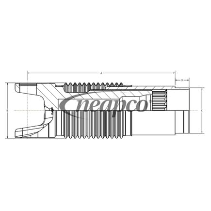 Aluminum Neapco Yoke N3-85-3535-AP Shaft Kits