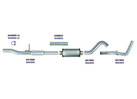 K3116A Diamond Eye Cat Back Single Exhaust Kit