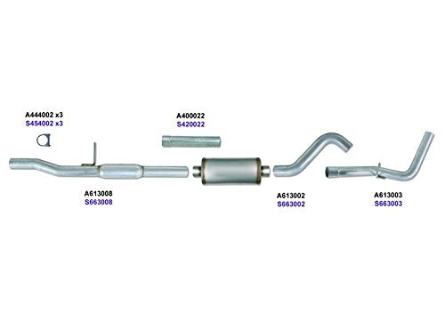 K3116A Diamond Eye Cat Back Single Exhaust Kit