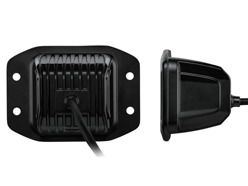 Hella LED Headlight Black Magic Cube Kit 3.2 Inch 12/24 V Mounting Cable 500 mm Connector 1FA 358 176-831 Set