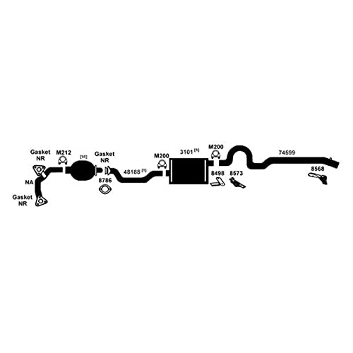 Exhaust Muffler AP Exhaust Products 7537