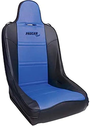 Scat ProCar 80-1620-59 Black Vinyl/Blue Vinyl Racing Terrain Fixed Back Common Seat