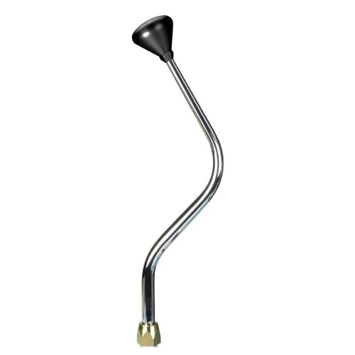 ES Shifter Lokar Performance Products GM 4L60E Chrome 16" Bench Bend Lever Mushroom Black Knob