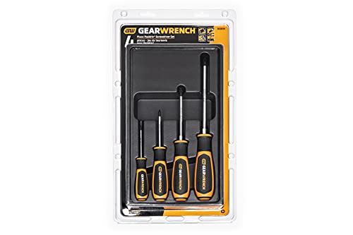 4 Pc. GEARWRENCH Pozidriv Dual Material Screwdriver Set - 80061H