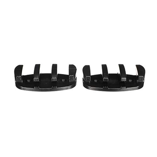 Attwood Zig-Zag Cleats 11926-7, 3 ½ Inches Long, Nylon, Black, for Rope Up to 3/8-Inch Diameter, Drilled for 2 Fasteners, Pair
