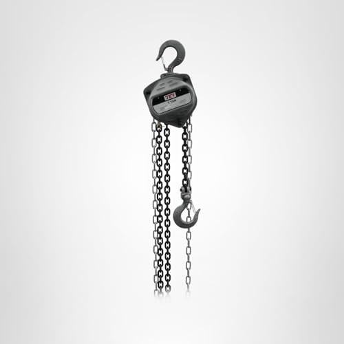 1-Ton JET Hand Chain Hoist, 10' Lift (Model S90-100-10), Gray