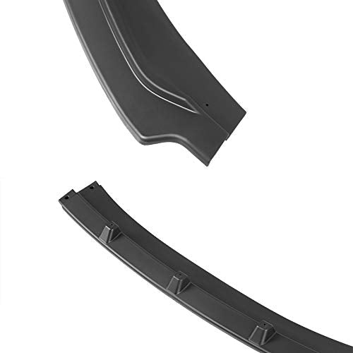 Matte Black Spec-D Tuning Front Bumper Lip Spoiler Body Kit 3PC Compatible with 2017-2018 Hyundai Elantra