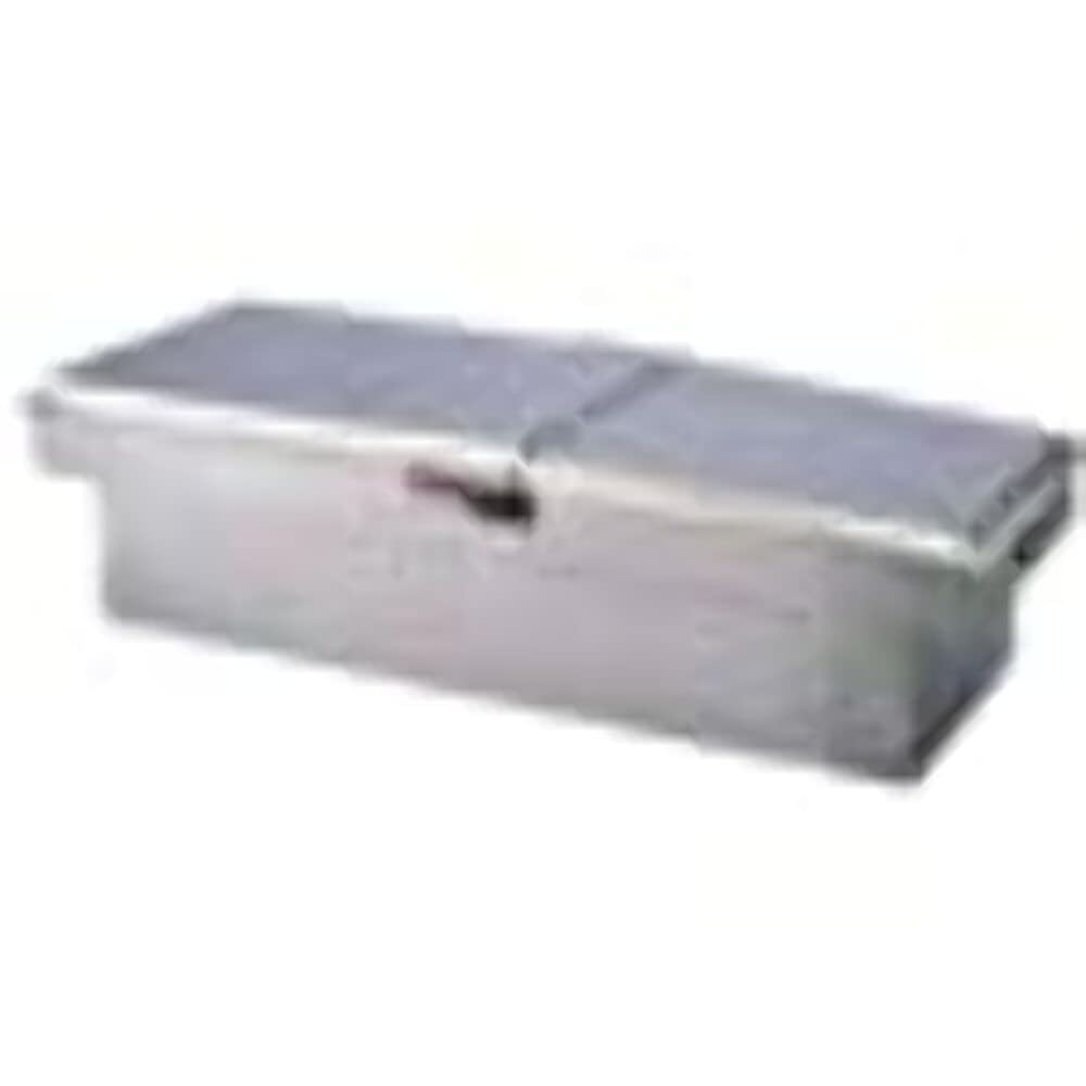 TrailFX Crossover Standard Tool Box Dual Lids with Struts Polished 16-Gauge Diamond Tread Aluminum 9.0 Cubic Foot 72" Length x 19-1/4" Weight x 13-1/2" Height With Plastic Tray TrailFX 140721