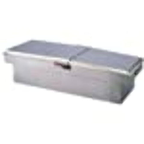 TrailFX Crossover Standard Tool Box Dual Lids with Struts Polished 16-Gauge Diamond Tread Aluminum 9.0 Cubic Foot 72" Length x 19-1/4" Weight x 13-1/2" Height With Plastic Tray TrailFX 140721