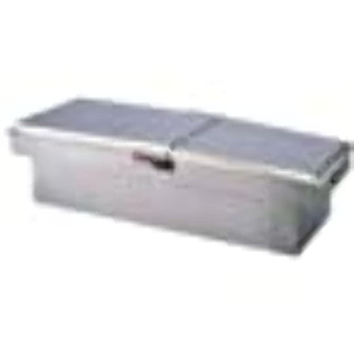 TrailFX Crossover Standard Tool Box Dual Lids with Struts Polished 16-Gauge Diamond Tread Aluminum 9.0 Cubic Foot 72" Length x 19-1/4" Weight x 13-1/2" Height With Plastic Tray TrailFX 140721