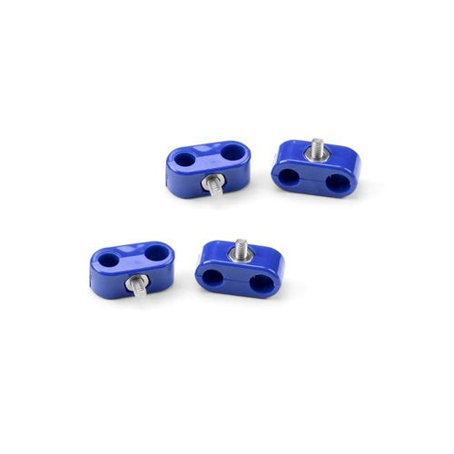 T-CLAMP 3/8"-3/16", Double Place, 4 Pieces, Blue