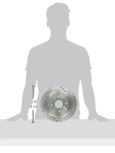 Power Stop Rear AR8169XPR Drilled & Slotted Rotor Pair For Ford Focus 2002-2004/Ford Focus 2002-2004 [Vehicle Specific]