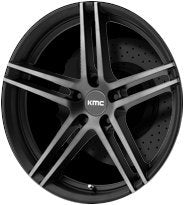 KMC 20X9 KM703 5X115 S-BLK TITAN FACE 25MM - KM70329015525