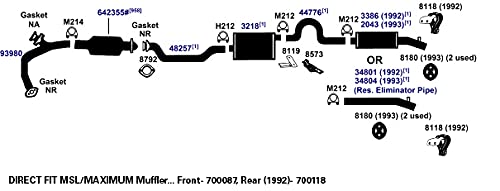 Exhaust Muffler AP Exhaust Products 3218