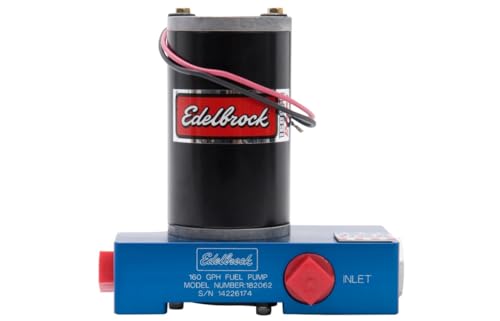 Edelbrock Quiet-Flo 182062 Electric Fuel Pump 160 GPH 12 PSI 1/2 in. NPT Inlet/Outlet 1000+ HP