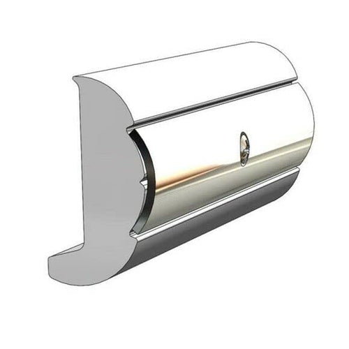 20' Black TACO Metals 2" Rigid Rubrail